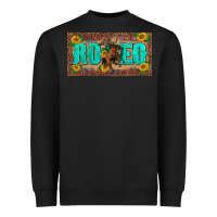 Black western rodeo horse leopard aztek sunflower license plate template Heavyweight Sweatshirt - BarkalooDesign