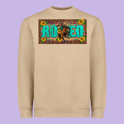 Western Rodeo Horse Leopard Aztek Sunflower License Plate Template Heavyweight Sweatshirt Designed By Barkaloodesign