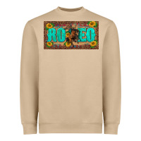 Mushroom western rodeo horse leopard aztek sunflower license plate template Heavyweight Sweatshirt - BarkalooDesign