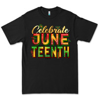 Black Celebrate juneteenth Premium Tee - Zillion Design Studio