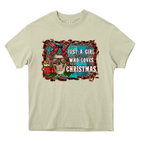 Mossy just a girl who loves christmas Heavy Core Tee - RanaPortraitStore