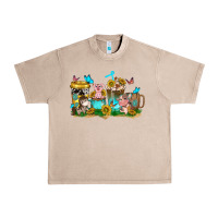 French Oak farm cute animals with sunflower coffee cups Urban Heavy Tee - NancyCooperArtShop