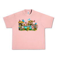 Salmon farm cute animals with sunflower coffee cups Urban Heavy Tee - NancyCooperArtShop