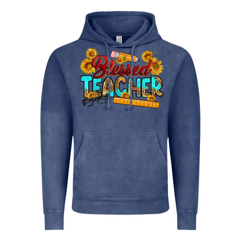 Blessed Teacher Vintage Hoodie by RanaPortraitStore | Teevron