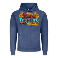 Vintage Denim blessed teacher Vintage Hoodie - RanaPortraitStore