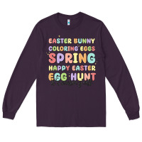 Plum easter bunny spring Long Sleeve Tee - MaliasSmallBusiness