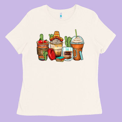 Spanish Teacher Coffee Cups Ladies Tee Designed By Zillion Design Studio