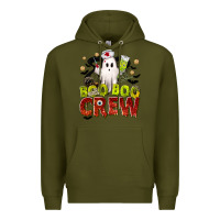Army Green Boo Boo Crew Nurse Premium Hoodie - texasbilliewilder