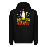 Black Boo Boo Crew Nurse Premium Hoodie - texasbilliewilder