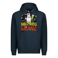Navy Boo Boo Crew Nurse Premium Hoodie - texasbilliewilder