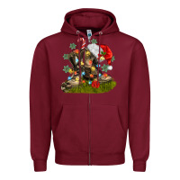 Burgundy Christmas soldier veteran boots Zipper Hoodie - MaliasSmallBusiness