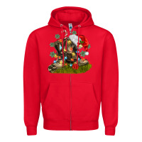 Red Christmas soldier veteran boots Zipper Hoodie - MaliasSmallBusiness