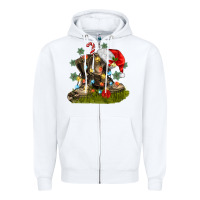 White Christmas soldier veteran boots Zipper Hoodie - MaliasSmallBusiness