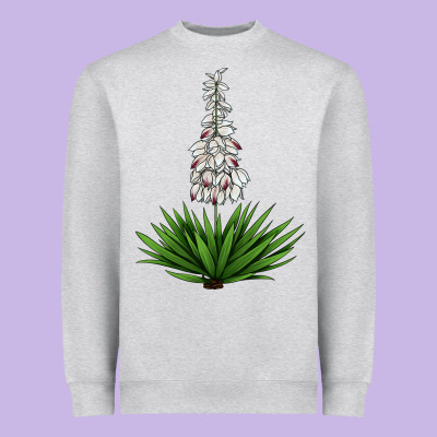 Yucca Flower Iiiustrations Heavyweight Sweatshirt Designed By Lillyallendesigns