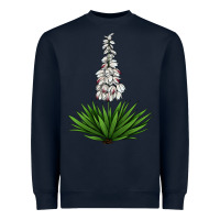 Navy Yucca Flower IIIustrations Heavyweight Sweatshirt - LillyAllenDesigns