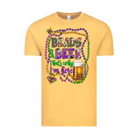 Vintage Mustard beads & beer that's why i'm here Vintage Tee - Artiststas