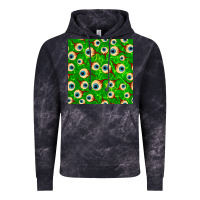 Cloud Black halloween eye balls seamless pattern Vintage Hoodie - BundleAndBundleShop