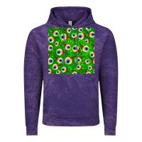Cloud Purple halloween eye balls seamless pattern Vintage Hoodie - BundleAndBundleShop
