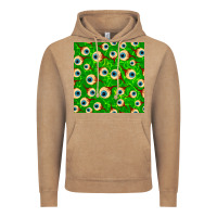 Vintage Coffee halloween eye balls seamless pattern Vintage Hoodie - BundleAndBundleShop