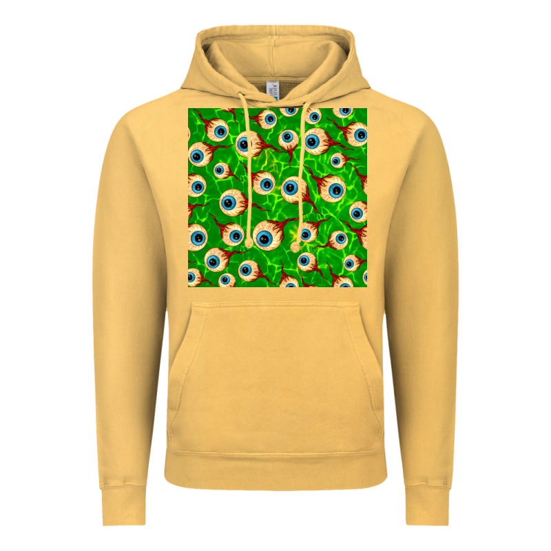 Halloween Eye Balls Seamless Pattern Vintage Hoodie by BundleAndBundleShop | Teevron