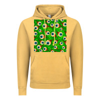 Vintage Mustard halloween eye balls seamless pattern Vintage Hoodie - BundleAndBundleShop