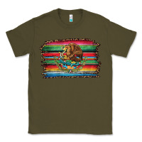 Army Green serape leopard mexican flag Classic Tee - Jasminsmagicworld
