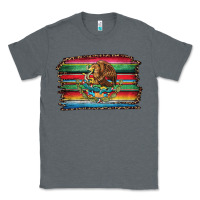 Charcoal Heather serape leopard mexican flag Classic Tee - Jasminsmagicworld