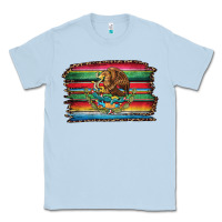Dusty Blue serape leopard mexican flag Classic Tee - Jasminsmagicworld