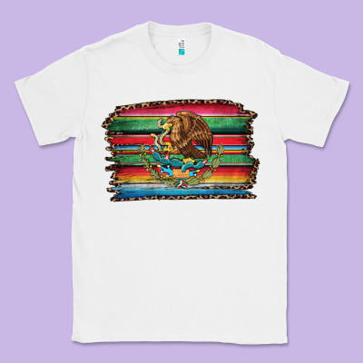 Serape Leopard Mexican Flag Classic Tee Designed By Jasminsmagicworld
