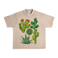 French Oak watercolor cactus bundle preview Urban Heavy Tee - BarkalooDesign