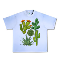 Grape Ice watercolor cactus bundle preview Urban Heavy Tee - BarkalooDesign