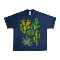 Navy watercolor cactus bundle preview Urban Heavy Tee - BarkalooDesign