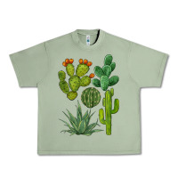 Oil Green watercolor cactus bundle preview Urban Heavy Tee - BarkalooDesign
