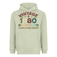 Matcha Vintage 1980 Limited Edition 41 Years Of Being Awesome Heavyweight Hoodie - Bettercallsaul