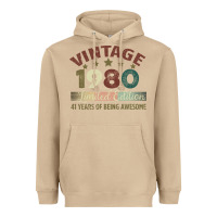 Mushroom Vintage 1980 Limited Edition 41 Years Of Being Awesome Heavyweight Hoodie - Bettercallsaul