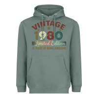 Sage Vintage 1980 Limited Edition 41 Years Of Being Awesome Heavyweight Hoodie - Bettercallsaul