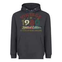 Smoke Vintage 1980 Limited Edition 41 Years Of Being Awesome Heavyweight Hoodie - Bettercallsaul