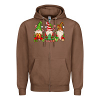 Chestnut christmas gnomes Zipper Hoodie - MaliasSmallBusiness