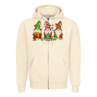 Sandshell christmas gnomes Zipper Hoodie - MaliasSmallBusiness