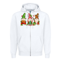 White christmas gnomes Zipper Hoodie - MaliasSmallBusiness