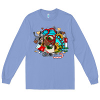 Colony Blue Christmas sunflower gemstone nurse Long Sleeve Tee - JahusDesignShop