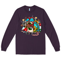 Plum Christmas sunflower gemstone nurse Long Sleeve Tee - JahusDesignShop