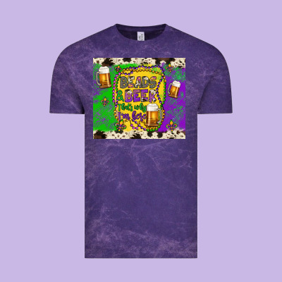 Beads & Beer That's Why I'm Here Vintage Tee Designed By Artiststas