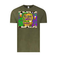 Vintage Olive beads & beer that's why i'm here Vintage Tee - Artiststas