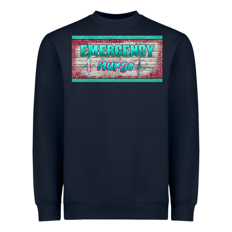 Western Emergency Nurse License Plate Template Heavyweight Sweatshirt by BarkalooDesign | Teevron