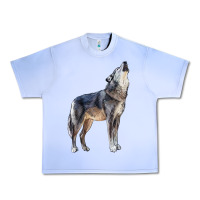 Grape Ice wolf Urban Heavy Tee - LillyAllenDesigns