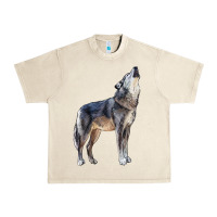 Sandshell wolf Urban Heavy Tee - LillyAllenDesigns