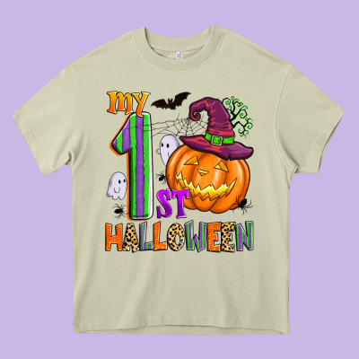 My 1st Halloween Heavy Core Tee Designed By Zillion Design Studio