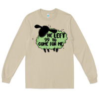 Mushroom he left the 99 to come for me Long Sleeve Tee - MaliasSmallBusiness