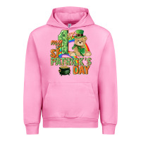 Fuchsia Pink My first St. Patrick's Day Urban Hoodie - CowGirlArtShop